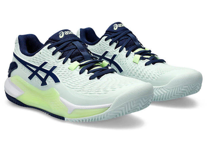 Chaussures de tennis Asics Gel-Resolution 9 Clay Menthe/Bleu Expanse