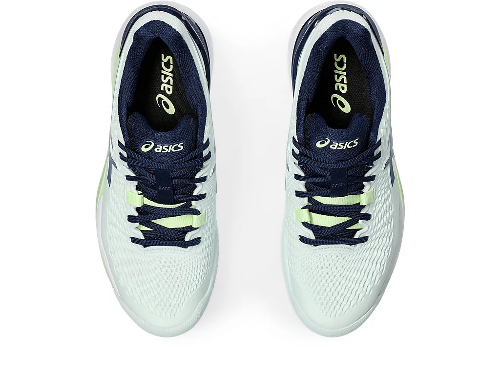 Chaussures de tennis Asics Gel-Resolution 9 Clay Menthe/Bleu Expanse
