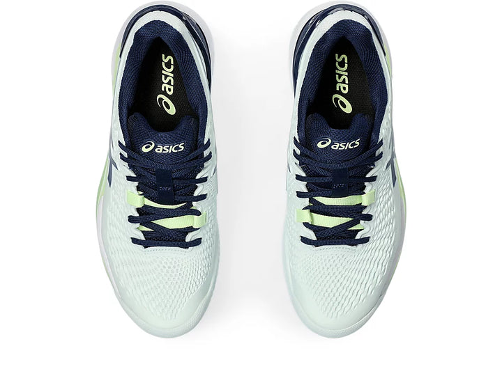 Chaussures de tennis Asics Gel-Resolution 9 Clay Menthe/Bleu Expanse