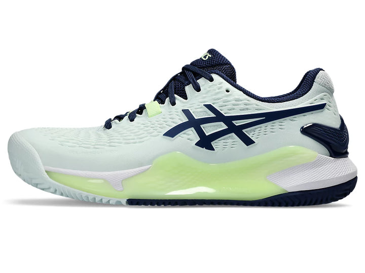 Chaussures de tennis Asics Gel-Resolution 9 Clay Menthe/Bleu Expanse