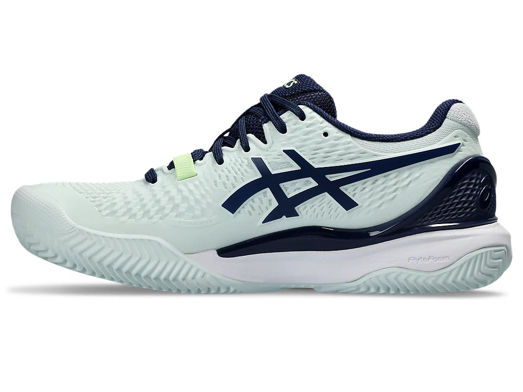 Chaussures de tennis Asics Gel-Resolution 9 Clay Menthe/Bleu Expanse