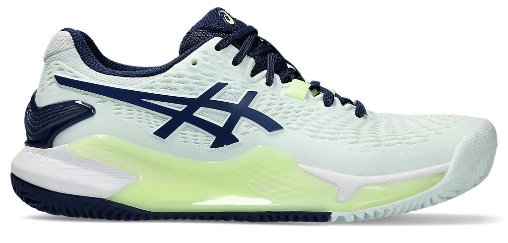 Chaussures de tennis Asics Gel-Resolution 9 Clay Menthe/Bleu Expanse