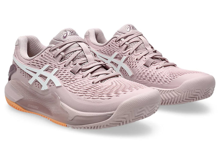 Chaussures de tennis Asics Gel Resolution 9 Clay Rose/Blanc