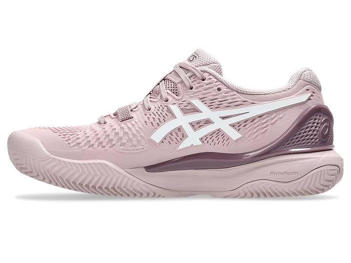 Chaussures de tennis Asics Gel Resolution 9 Clay Rose/Blanc
