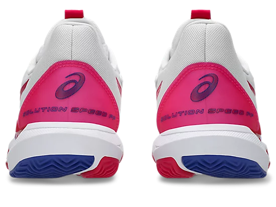 Asics Solution Speed FF 3 Women's Clay Tennis Shoe White/Bright Rose - Sports Virtuoso