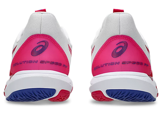 Asics Solution Speed FF 3 Women's Tennis Shoe White/Bright Rose - Sports Virtuoso
