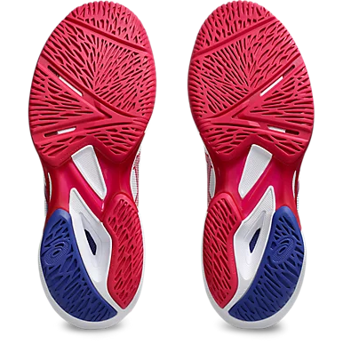 Asics Solution Speed FF 3 Women's Tennis Shoe White/Bright Rose - Sports Virtuoso