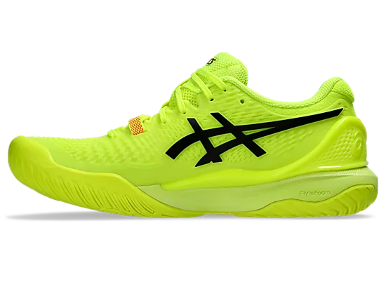 Asics Gel Resolution 9 Paris Men's Tennis Shoes Safety Yellow/Black  