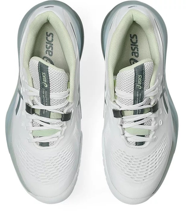 Asics Gel-Resolution X White/Blue WIDE Women’s Tennis Shoes
