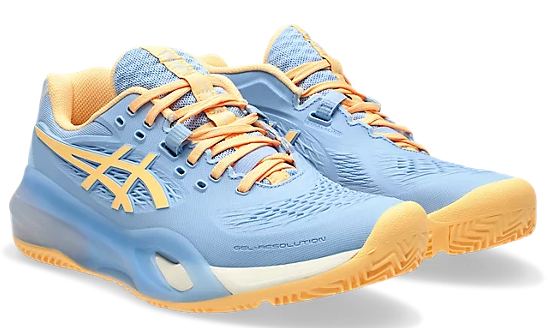 Asics Gel-Resolution X Stone Wash/Orange Glow Women’s Padel Shoes - Sports Virtuoso