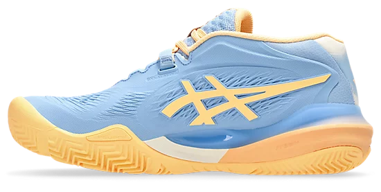 Asics Gel-Resolution X Stone Wash/Orange Glow Chaussures de padel pour femmes