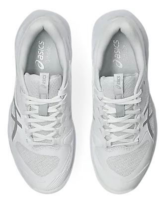 Asics Solution Speed FF 4 Blanches/Argentées Chaussures de Tennis Femme