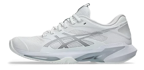 Asics Solution Speed FF 4 Blanches/Argentées Chaussures de Tennis Femme