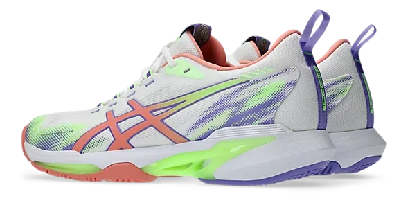 Asics SonicSmash FF Blanc/Goyave Chaussures de Padel
