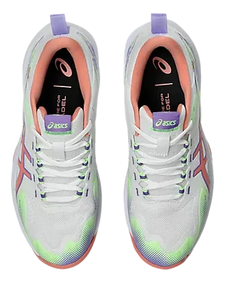 Asics SonicSmash FF Blanc/Goyave Chaussures de Padel
