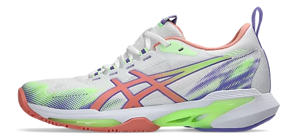 Asics SonicSmash FF Blanc/Goyave Chaussures de Padel