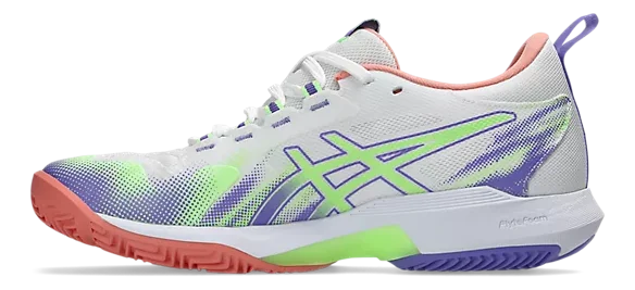 Asics SonicSmash FF Blanc/Goyave Chaussures de Padel