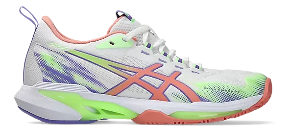 Asics SonicSmash FF Blanc/Goyave Chaussures de Padel