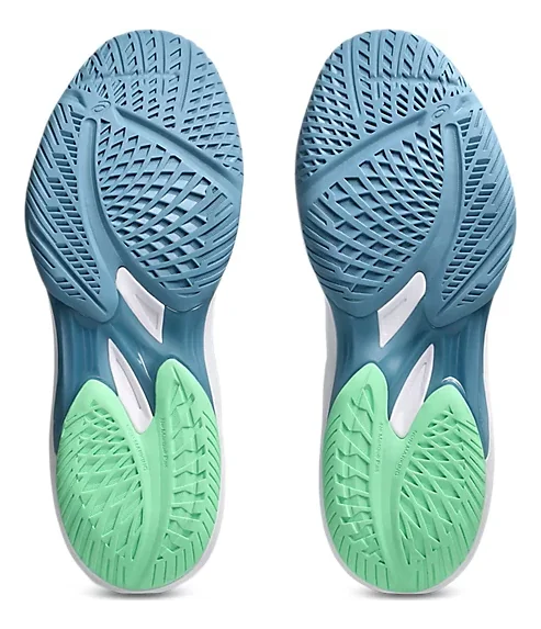 Asics Sky Elite FF 3 Volleyball-Court Shoe White/Saba Blue