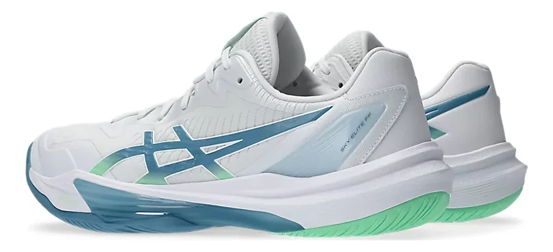 Asics Sky Elite FF 3 Volleyball-Court Shoe White/Saba Blue