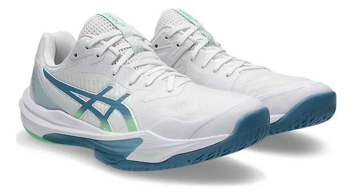 Asics Sky Elite FF 3 Volleyball-Court Shoe White/Saba Blue