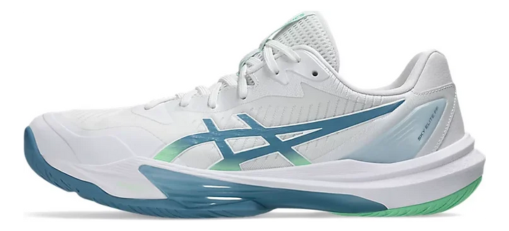 Asics Sky Elite FF 3 Volleyball-Court Shoe White/Saba Blue