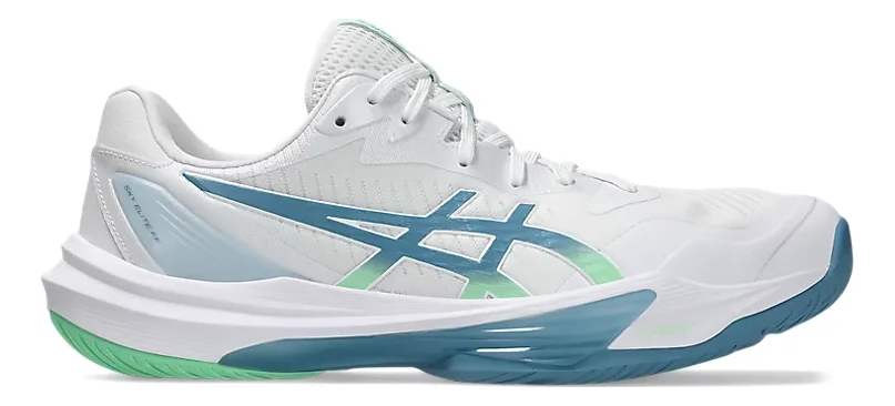 Asics Sky Elite FF 3 Volleyball-Court Shoe White/Saba Blue