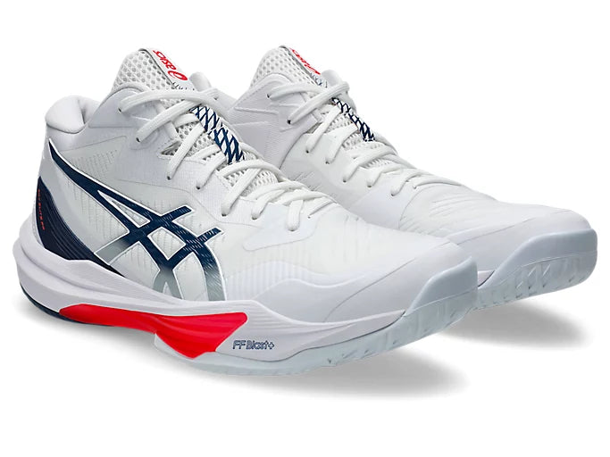 Asics Sky Elite FF MT 3 Volleyball-Court Shoe White/Mako Blue