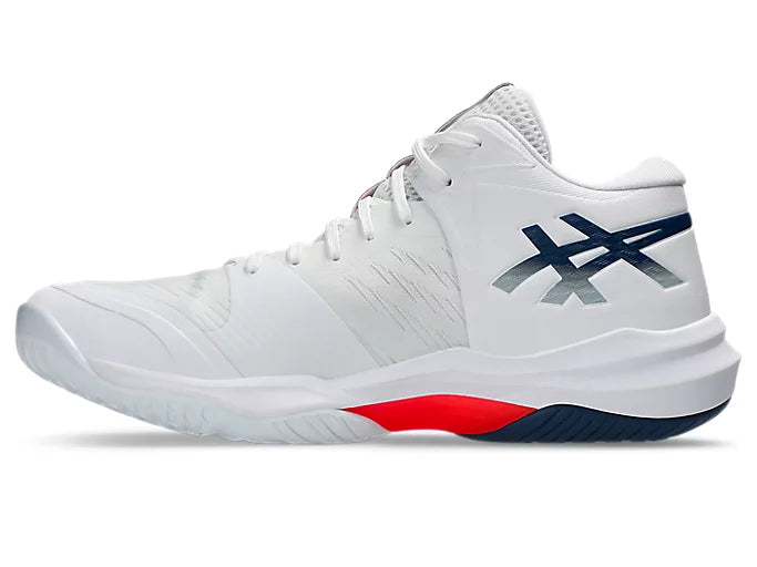 Asics Sky Elite FF MT 3 Volleyball-Court Shoe White/Mako Blue