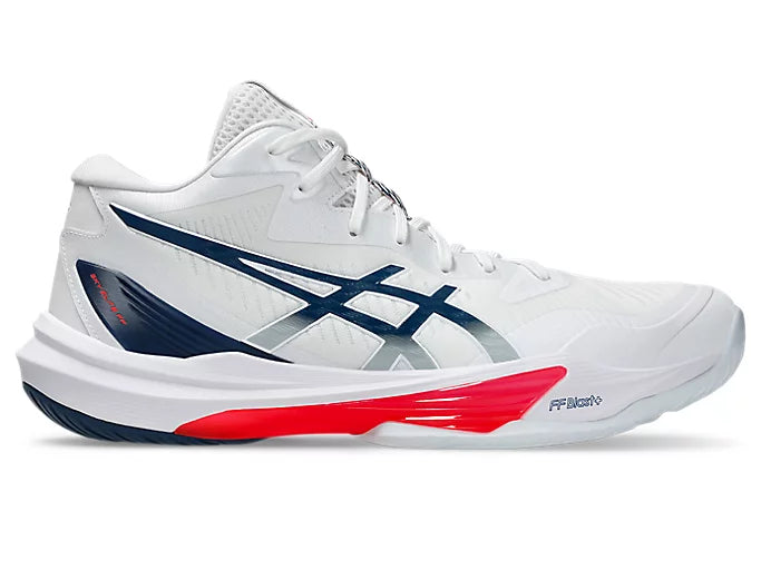 Asics Sky Elite FF MT 3 Volleyball-Court Shoe White/Mako Blue