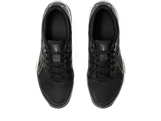 Asics Gel-Rocket 11 Wide Unisex Court Shoe Black/Pure Gold  