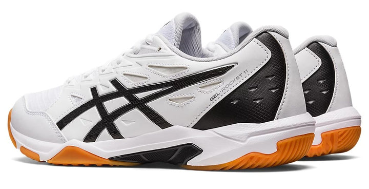 Asics Gel-Rocket 11 White/Silver Court Shoe  