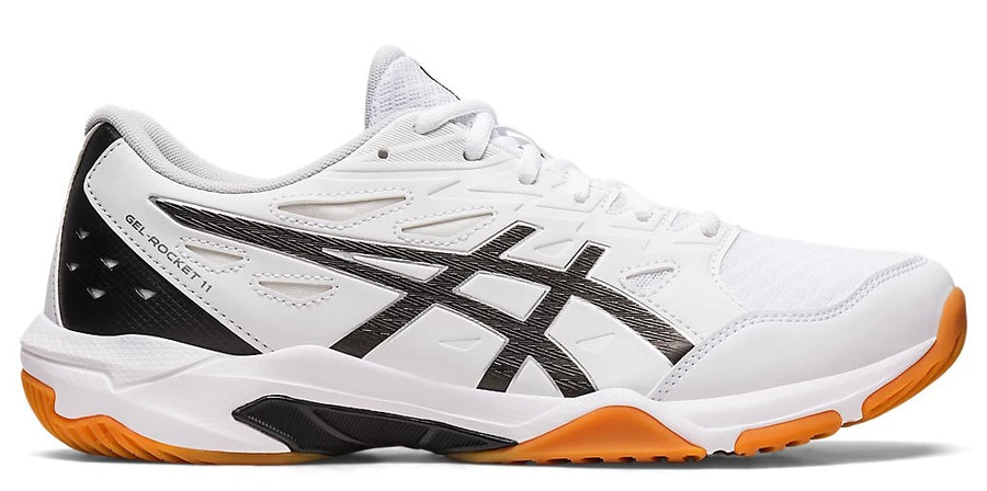 Asics Gel-Rocket 11 White/Silver Court Shoe  