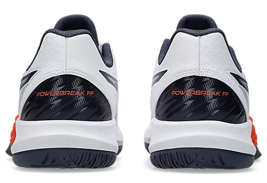 Asics Power Break FF White/Nova Orange Court Shoe