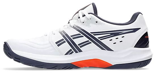 Asics Power Break FF White/Nova Orange Court Shoe