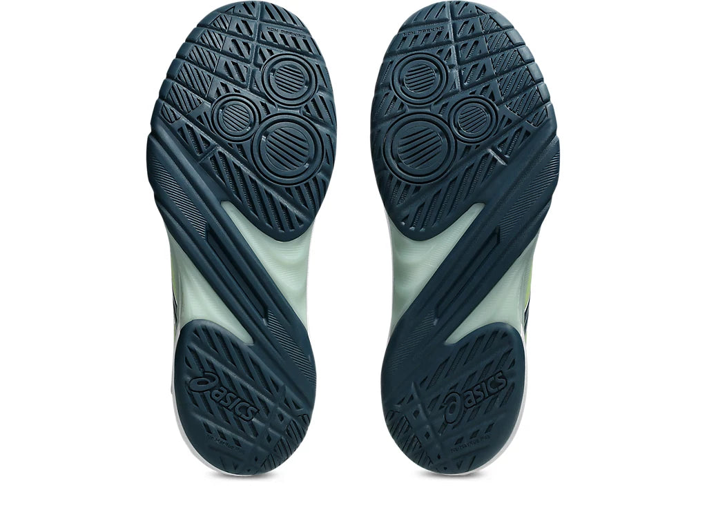 Asics Power Break FF White/Tranquil Teal Men's Court Shoe - Sports Virtuoso