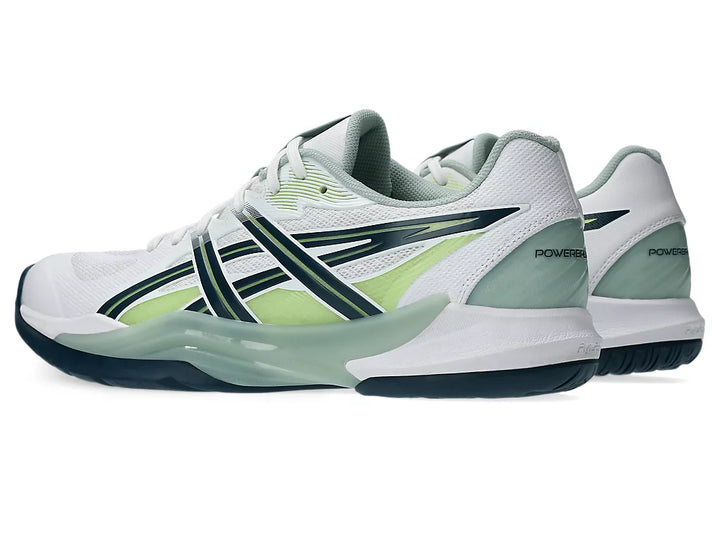 Asics Power Break FF White/Tranquil Teal Men's Court Shoe