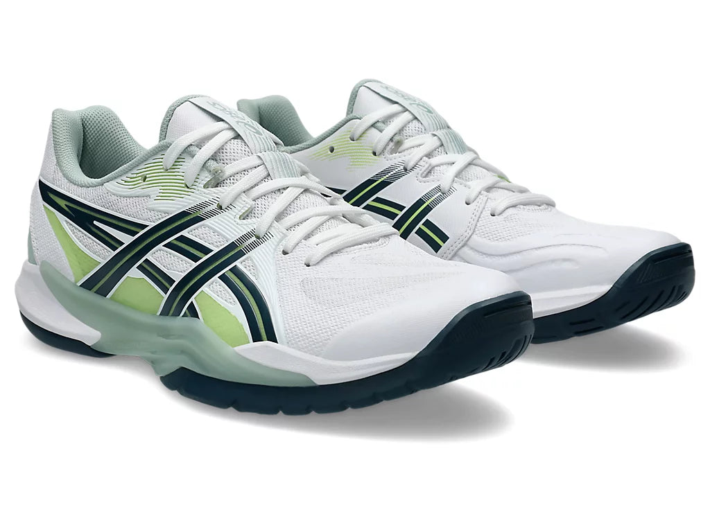 Asics Power Break FF White/Tranquil Teal Men's Court Shoe