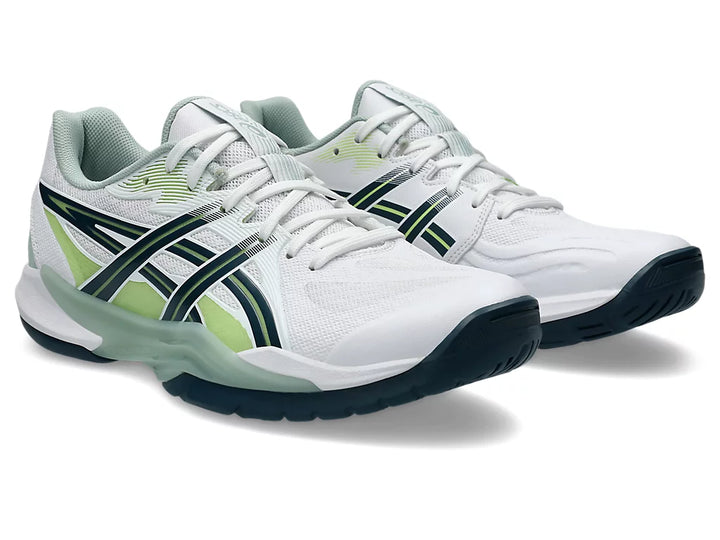Asics Power Break FF White/Tranquil Teal Men's Court Shoe