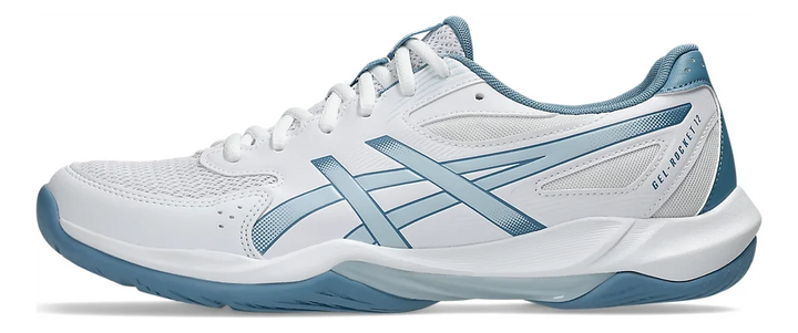 Asics Gel-Rocket 12 Wide Court Shoe White-Cool Grey