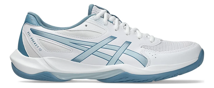 Asics Gel-Rocket 12 Wide Court Shoe White-Cool Grey