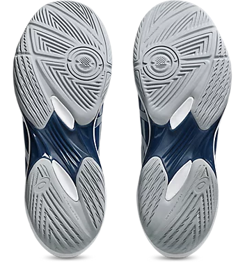Chaussures de tennis larges Asics Gel-Rocket 12 Mako bleu-gris