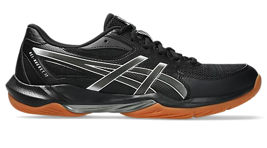 Asics Gel-Rocket 12 Court Shoe Black/Gunmetal - Sports Virtuoso