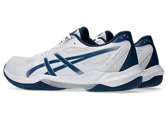 Asics Gel-Rocket 12 Court Shoe White/Mako Blue