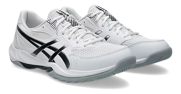 Asics Gel-Rocket 12 Blanc/Noir Chaussures de court 