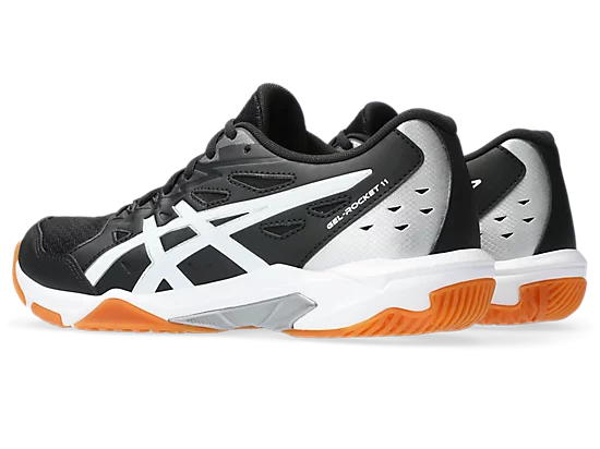 Asics Gel-Rocket 11 Black/Pure Silver Women's Court Shoe  