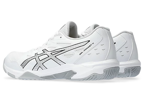 Asics Gel-Rocket 11 Women's Court Shoe White/Pure Silver  