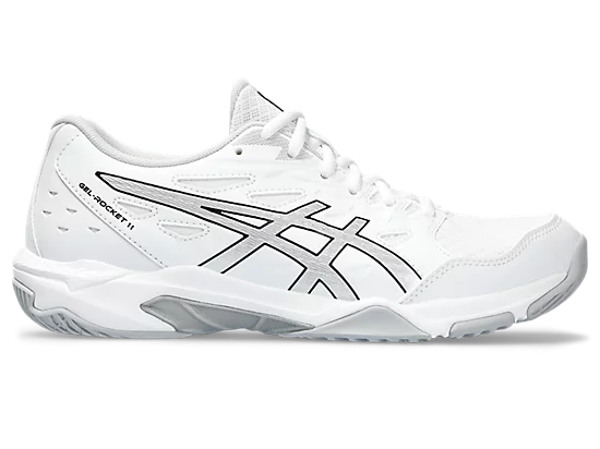 Asics Gel-Rocket 11 Women's Court Shoe White/Pure Silver  