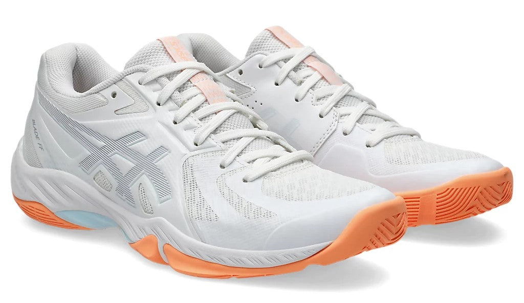 Asics Blade FF Women's Court Shoe White/Grey Blue  