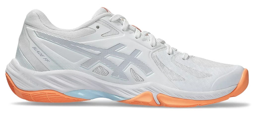 Asics Blade FF Women's Court Shoe White/Grey Blue  